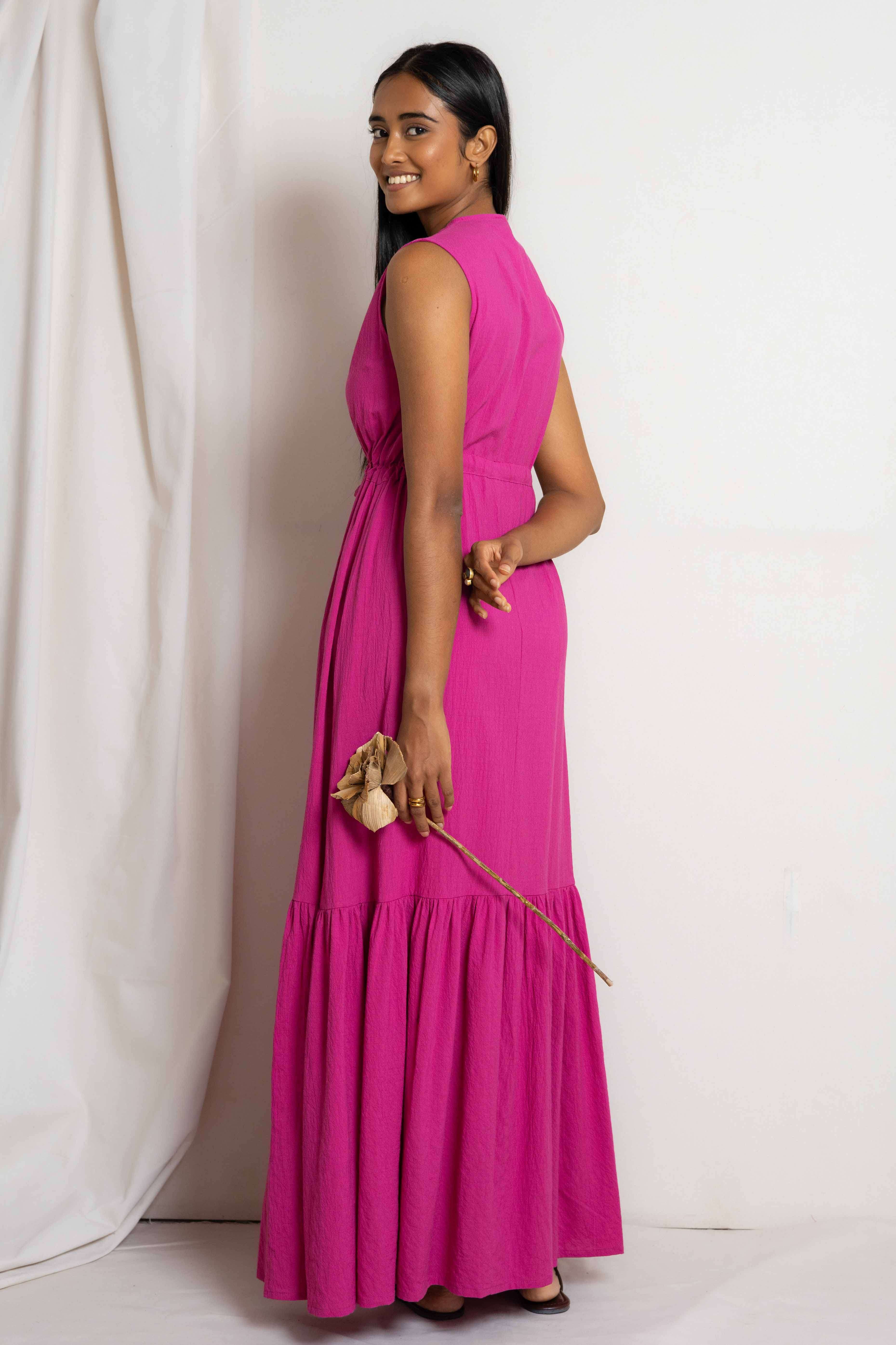 THARA DRESS FUCHSIA