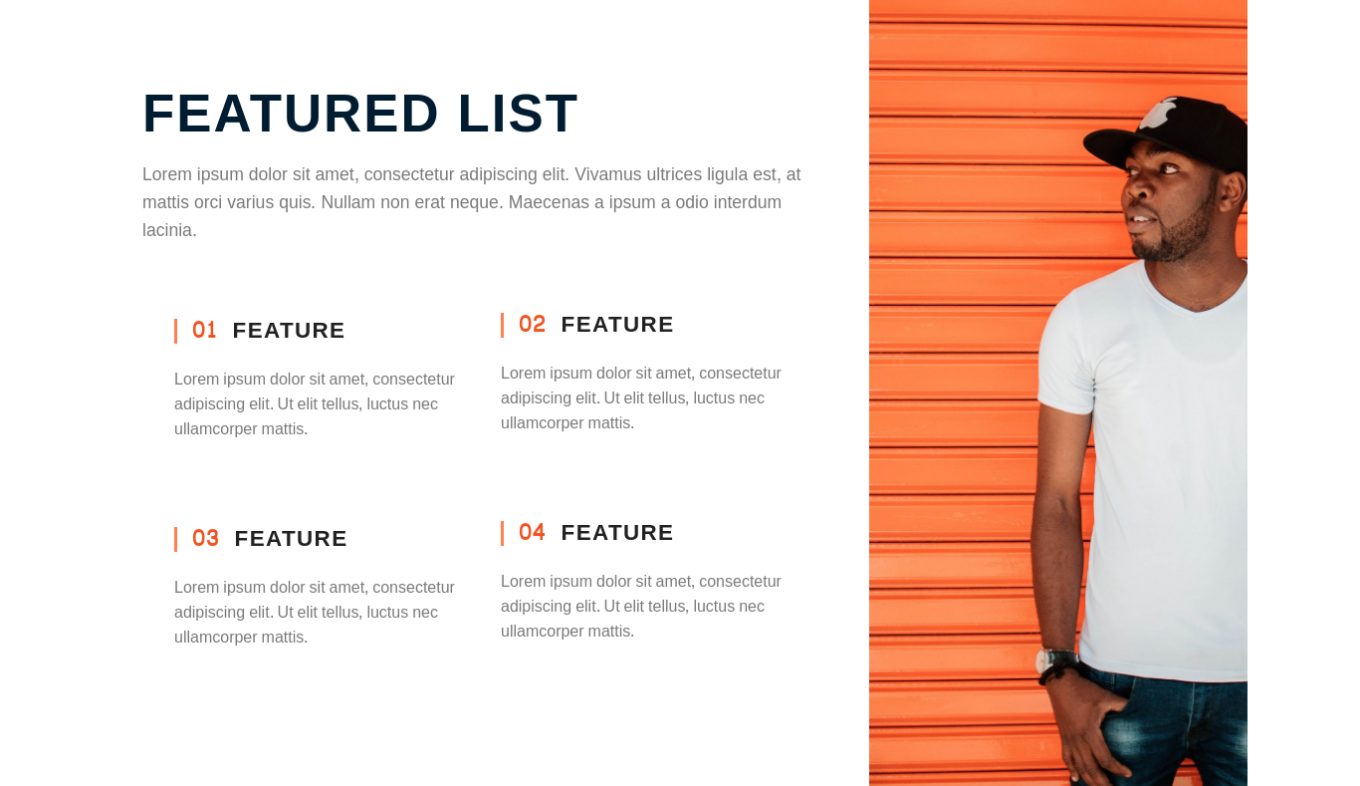 Feature and Benefits 20