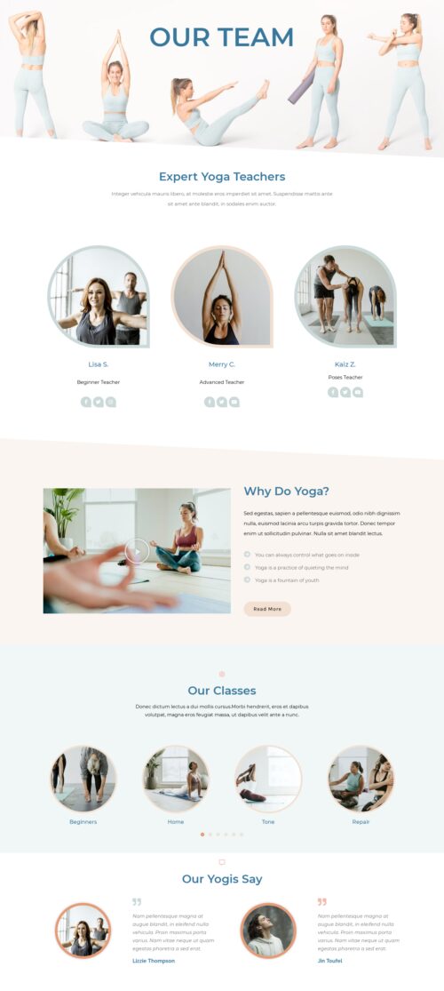 yoga studio- our team