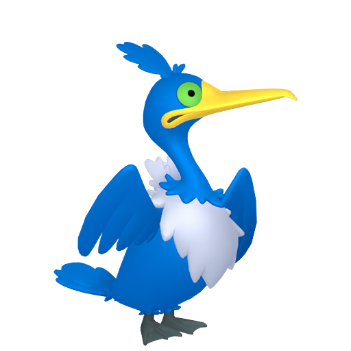 Cramorant - Flying/Water type Pokemon from Pokemon Sword and Shield with stats, moves, and evolution data