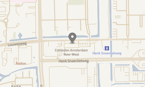 Lokation for Corendon Amsterdam New-West, a Tribute Portfolio Hotel