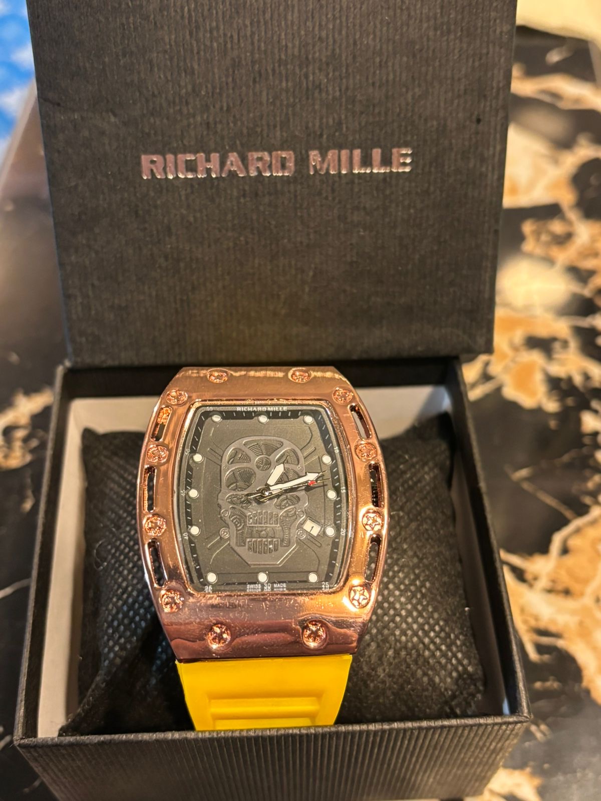 Richard Mille RM 052 'Skull' Tourbillon in rose gold. 