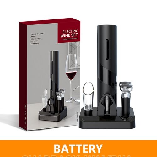 Electric wine opener set
