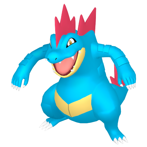 Feraligatr - Water type Pokemon from Pokemon HeartGold and SoulSilver with stats, moves, and evolution data