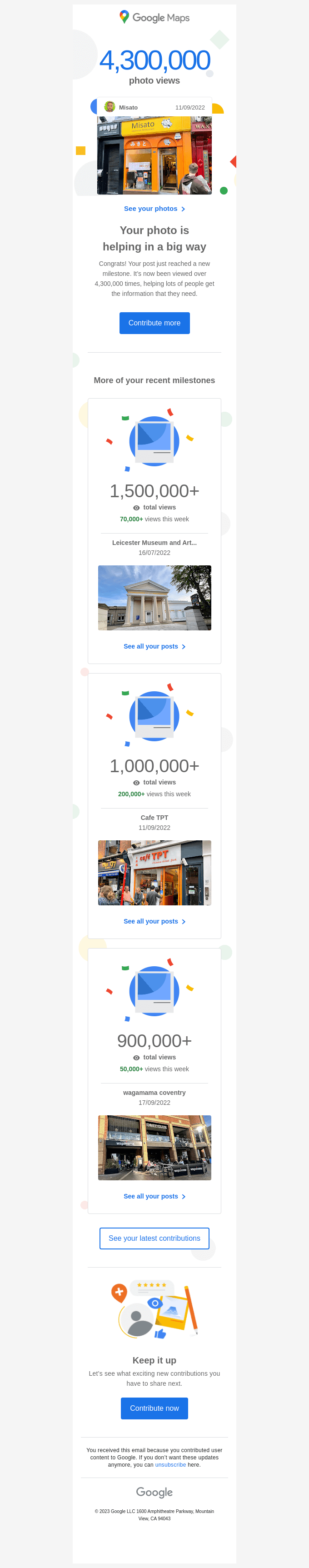 Your Photo Reached 4300000 Views