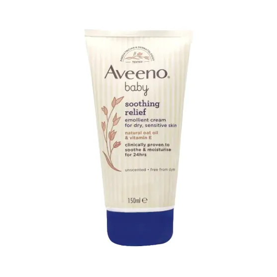 Aveeno Baby Soothing Relief Emollient Cream 150ml (International) - Aveeno Baby Soothing Relief Emollient Cream 150ml (International)