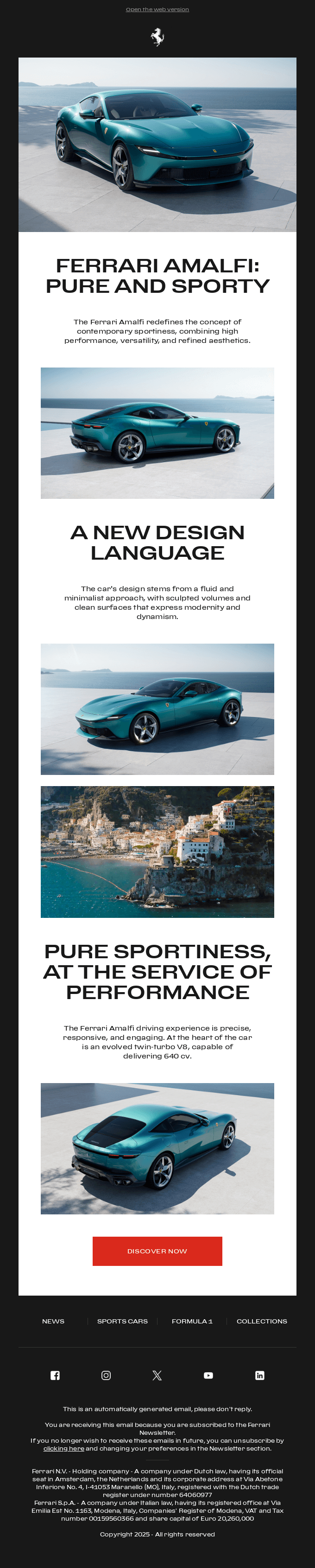 Ferrari Amalfi A Balance Between Elegance Power And Response