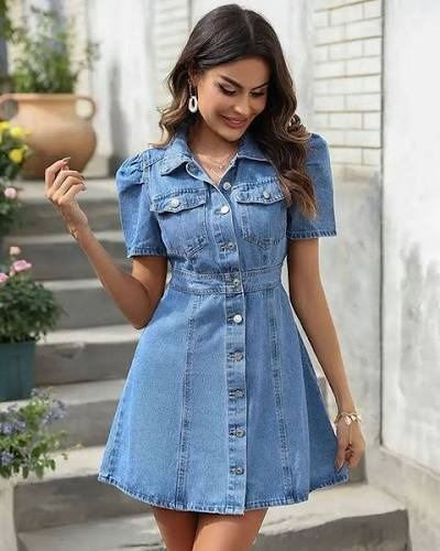 Classic denim dress 2