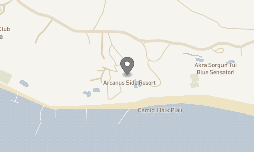 Lokation for Arcanus Hotels Sorgun (ex. Arcanus Side Resort)
