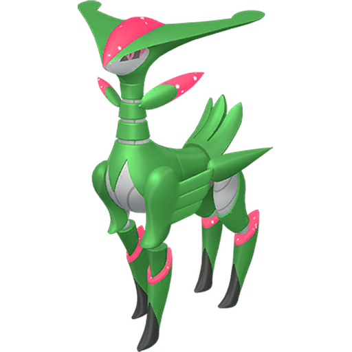 Iron-leaves - Grass/Psychic type Pokemon from Pokemon Scarlet and Violet with stats, moves, and evolution data
