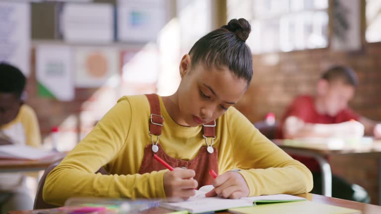 Teen student working on a career plan with a structured student education plan.