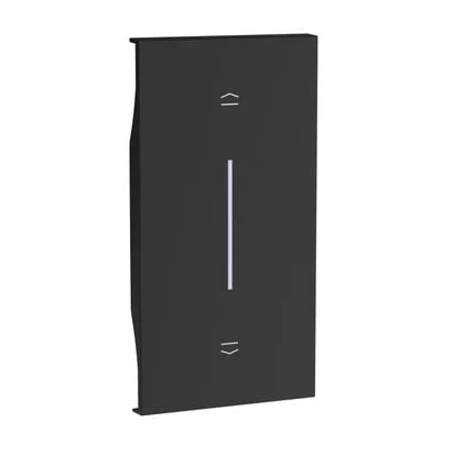 Tasta intrerupator/buton jaluzele/rulou 2 modul neagra Living Now KG05M2