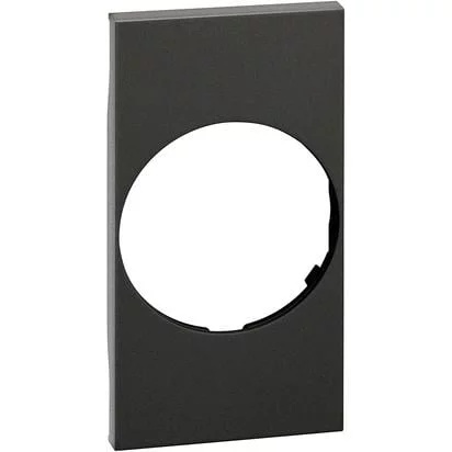 Placa priza standard german 2M neagra Living Now KG04