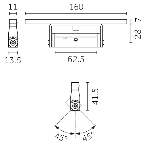 Incline Outline 24V - Adjustable hover
