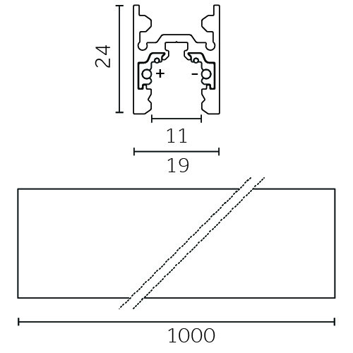 Track Outline 24V - Pendant hover