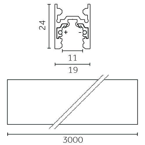 Track Outline 24V - Pendant 3