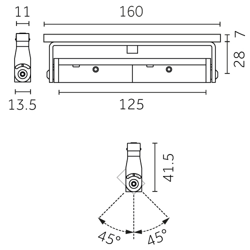 Incline Outline 24V - Adjustable 125 hover