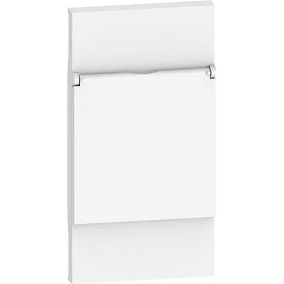 Placa cu capac priza standard german 2M alba Living Now KW04P