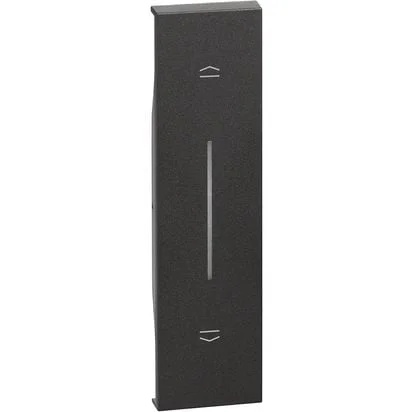 Tasta intrerupator/buton jaluzele/rulou 1 modul neagra Living Now KG05