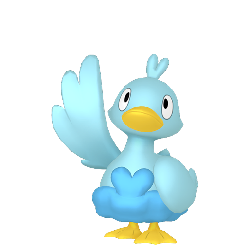 Ducklett - Water/Flying type Pokemon from Pokemon X and Y with stats, moves, and evolution data
