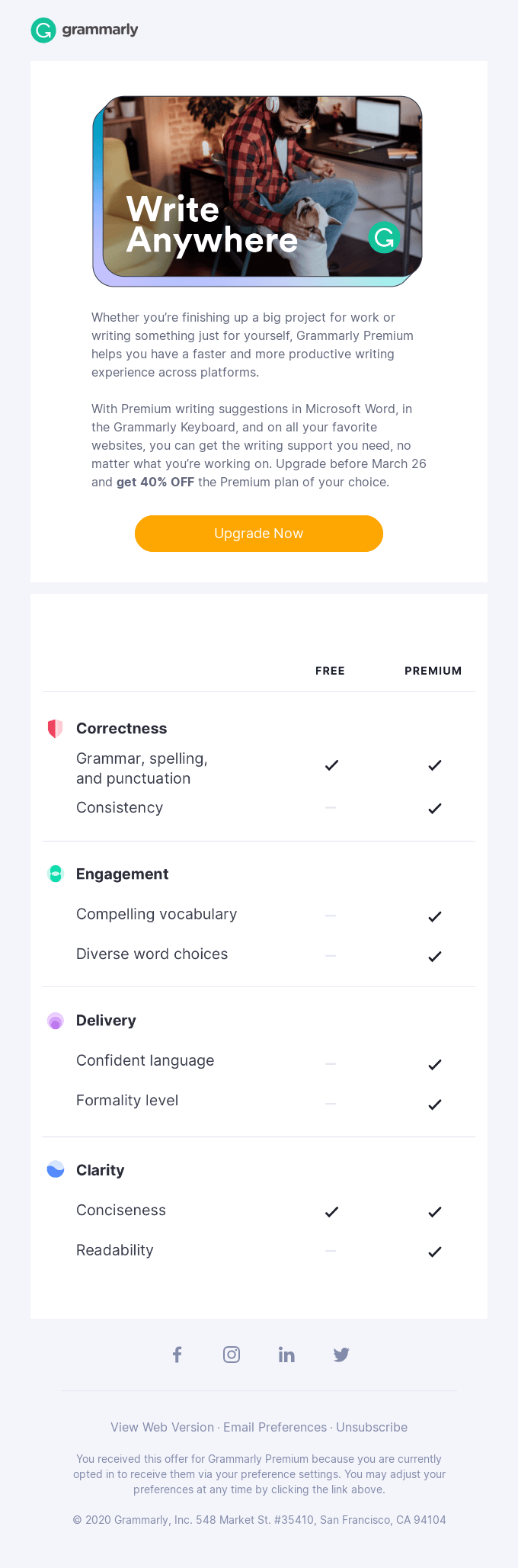 Working On Something Big Get 40 Off Any Grammarly Premium Plan