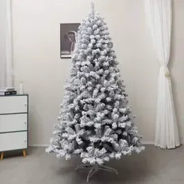 Snow flocked Christmas Tree 2
