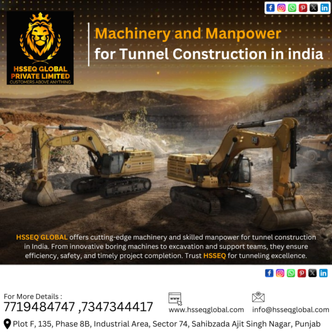 Efficient Tunnel Construction with Modern Machinery and Expert Teams in India