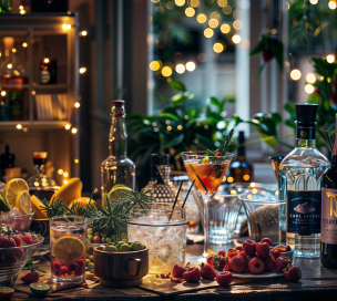 A selection of fresh ingredients for Bespoke Cocktails by Artesanos.