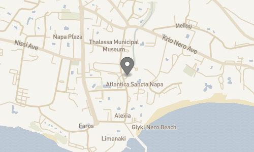 Lokation for Hotel Atlantica Sancta Napa