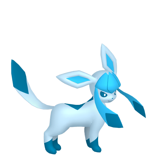 Glaceon - Ice type Pokemon from Pokemon Sword and Shield with stats, moves, and evolution data