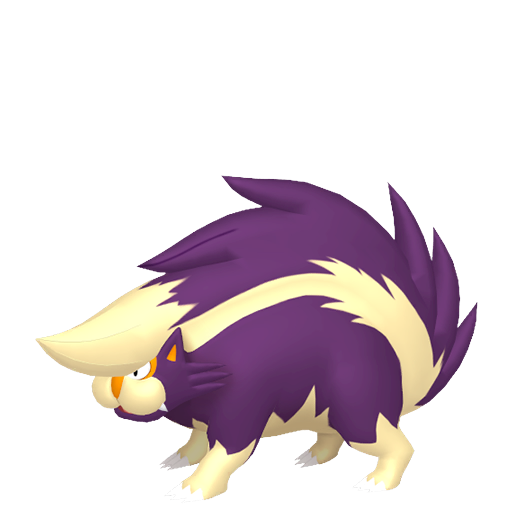 Skuntank - Poison/Dark type Pokemon from Pokemon Platinum with stats, moves, and evolution data