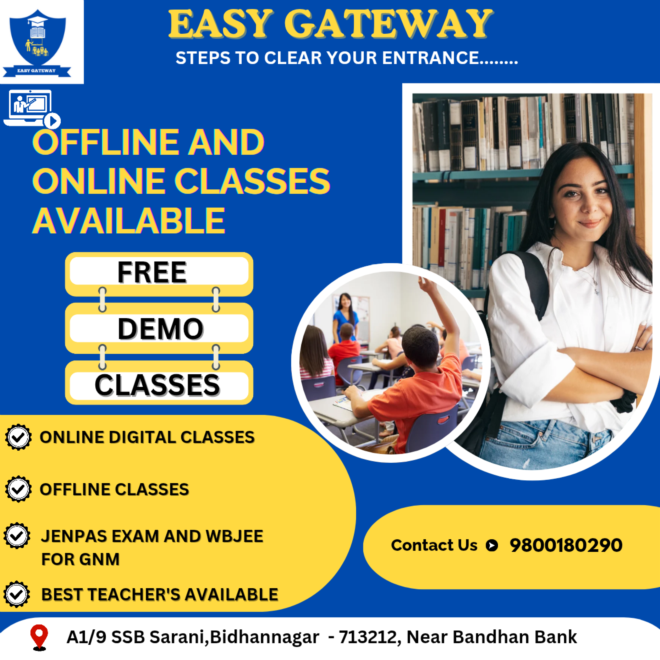 Free Demo Classes for JENPAS & WBJEE For GNM Nursing Best Online & Offline Coaching Centre