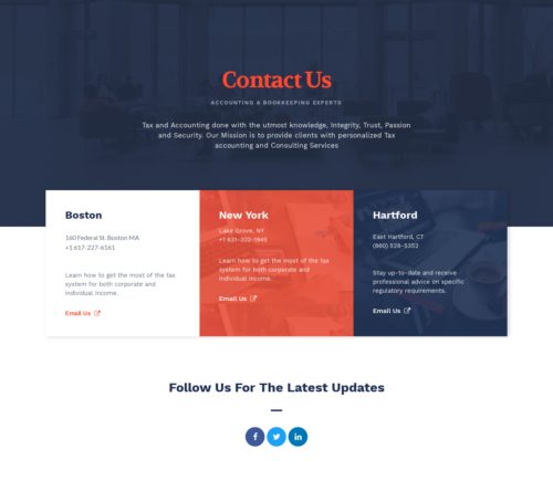 Accounting Business Contact