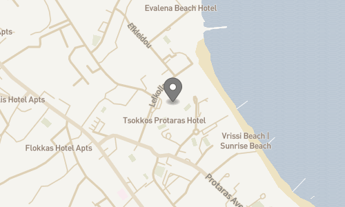 Lokation for Tsokkos Hotel Odessa Beach