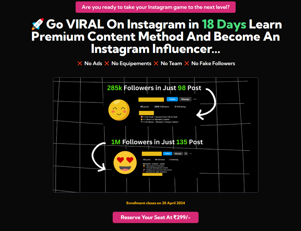 Course Landing Page