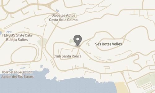Lokation for Purobeach Resort Santa Ponsa