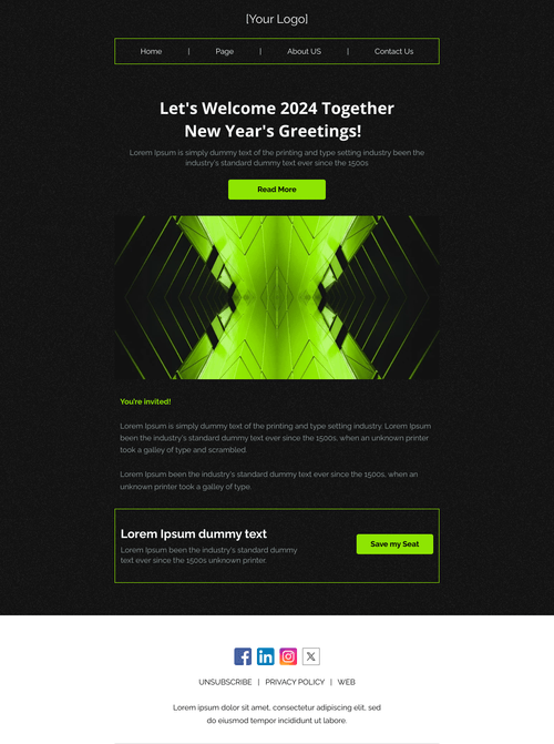 New Year Eve Email Template