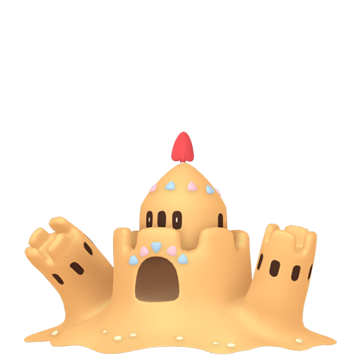 Palossand - Ghost/Ground type Pokemon from Pokemon Sword and Shield with stats, moves, and evolution data