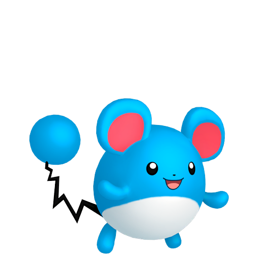 Marill - Water/Fairy type Pokemon from Pokemon Platinum with stats, moves, and evolution data