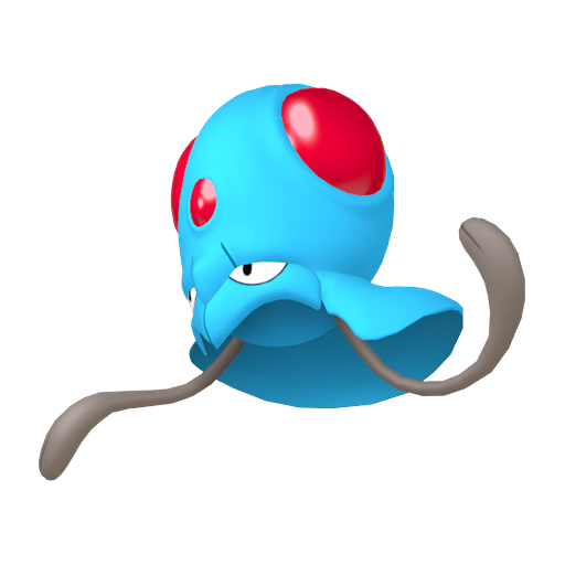 Tentacool - Water/Poison type Pokemon from Pokemon Platinum with stats, moves, and evolution data