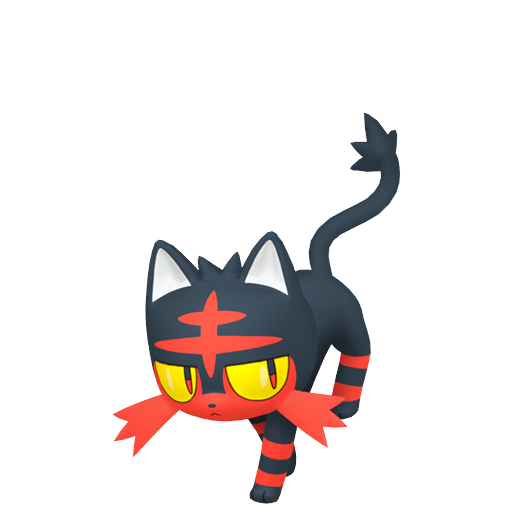 Litten - Fire type Pokemon from Pokemon Ultra Sun and Ultra Moon with stats, moves, and evolution data