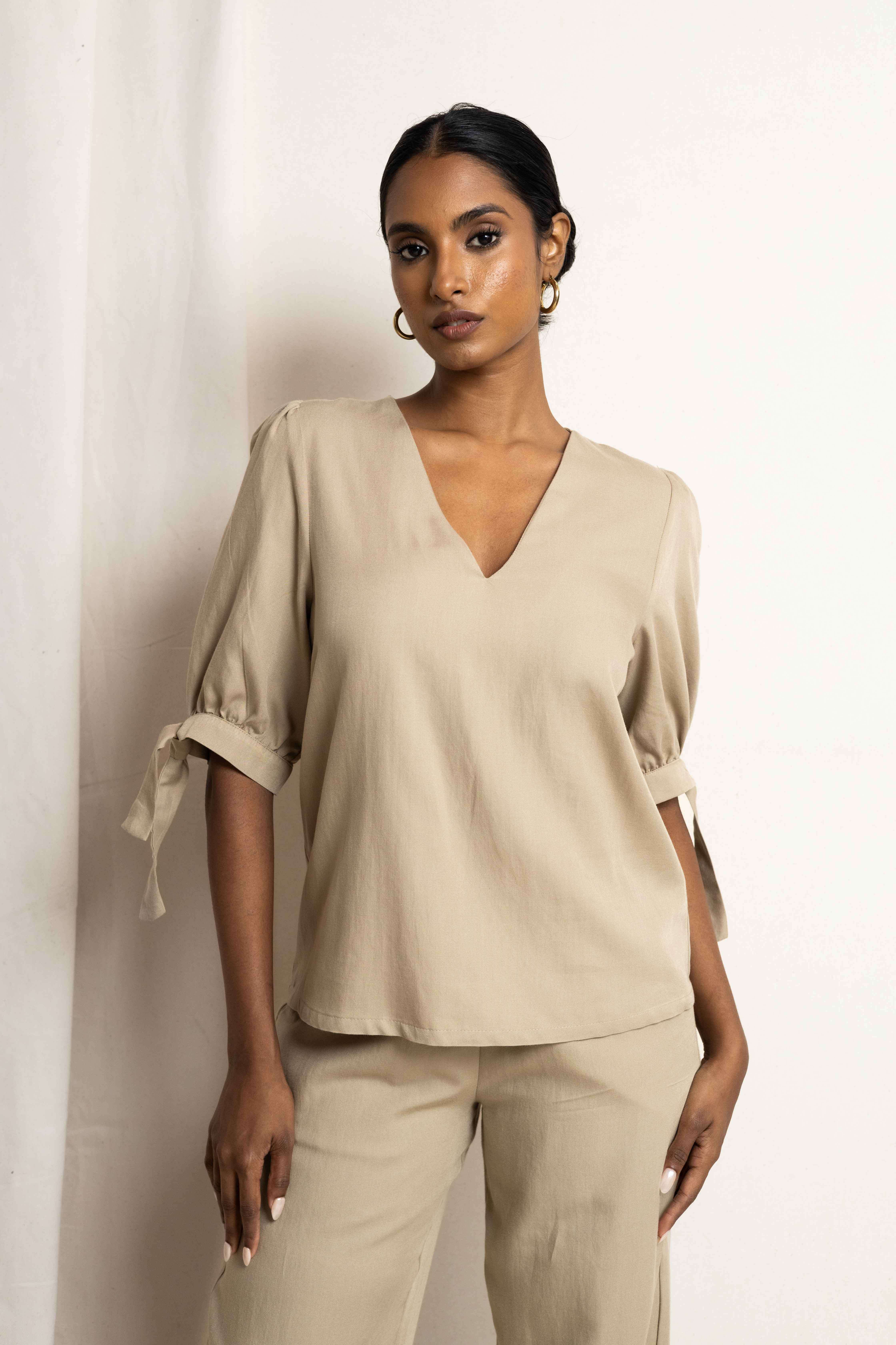 HAVEN BLOUSE TAUPE