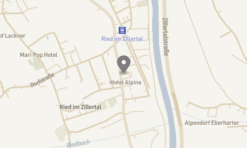 Lokation for Hotel Alpina