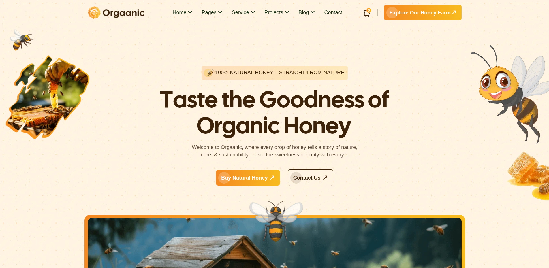 Orgaanic Home Farming and Organic Produce Website project screenshot 2