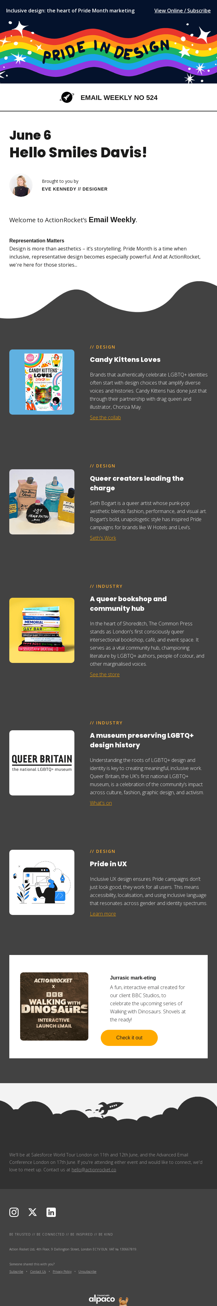 Email Weekly Designing With Pride