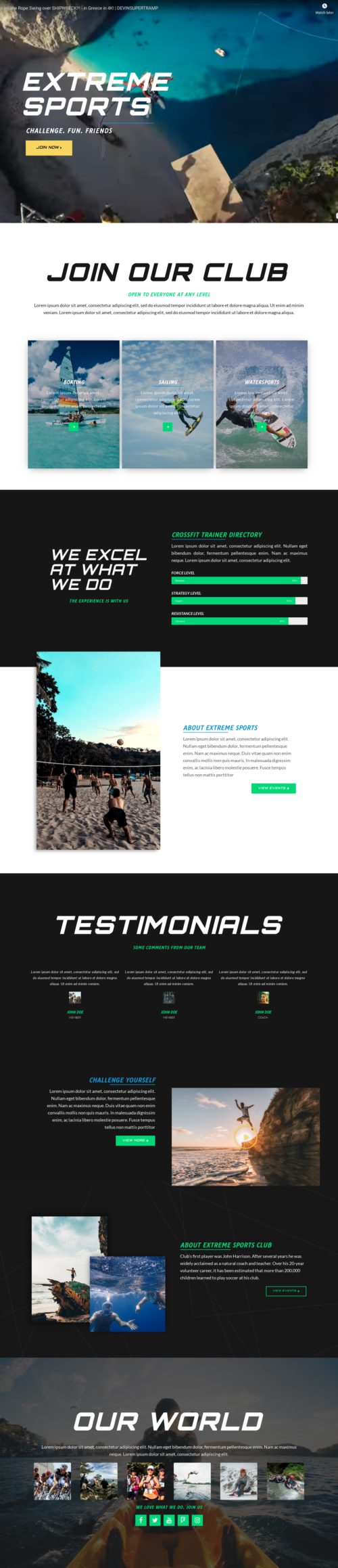 Extreme Sport Home 4