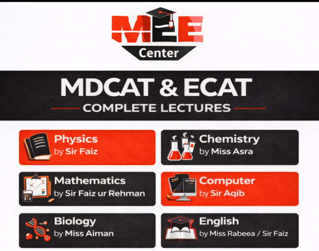 Lectures MDCAT and ECAT 