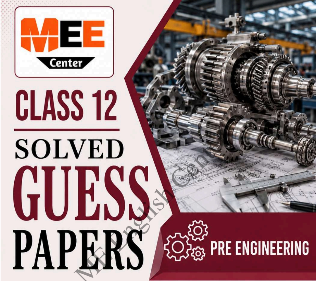 Class 12 Pre Engineering Solved Guess paper 