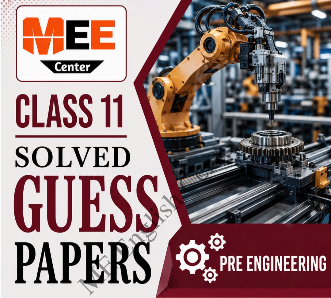 Class 11 Solved Pre Engineering Guess paper 