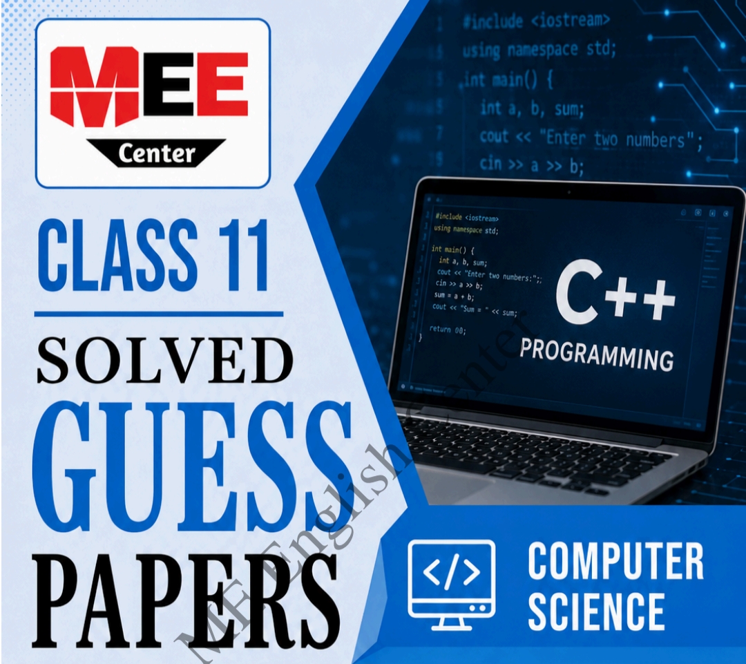 Class 11 Solved Computer Science Guess paper 